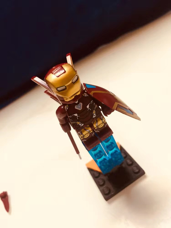 钢铁侠版积木人偶