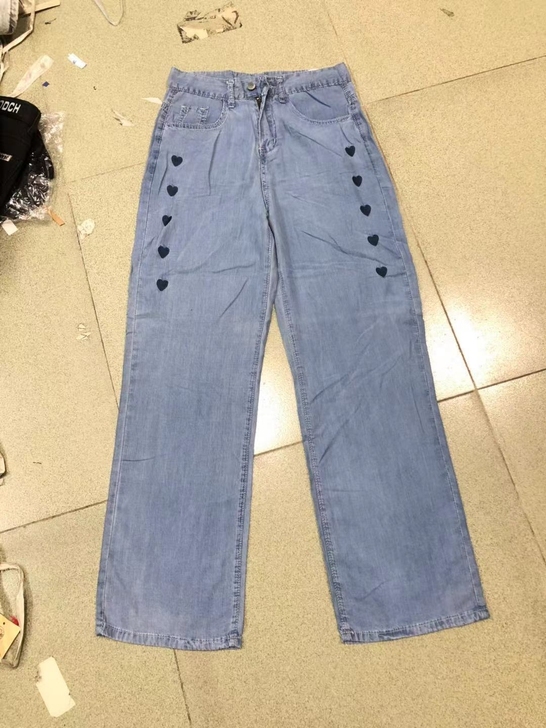 高腰天丝裤，29码，爱心爆版，裤长106....