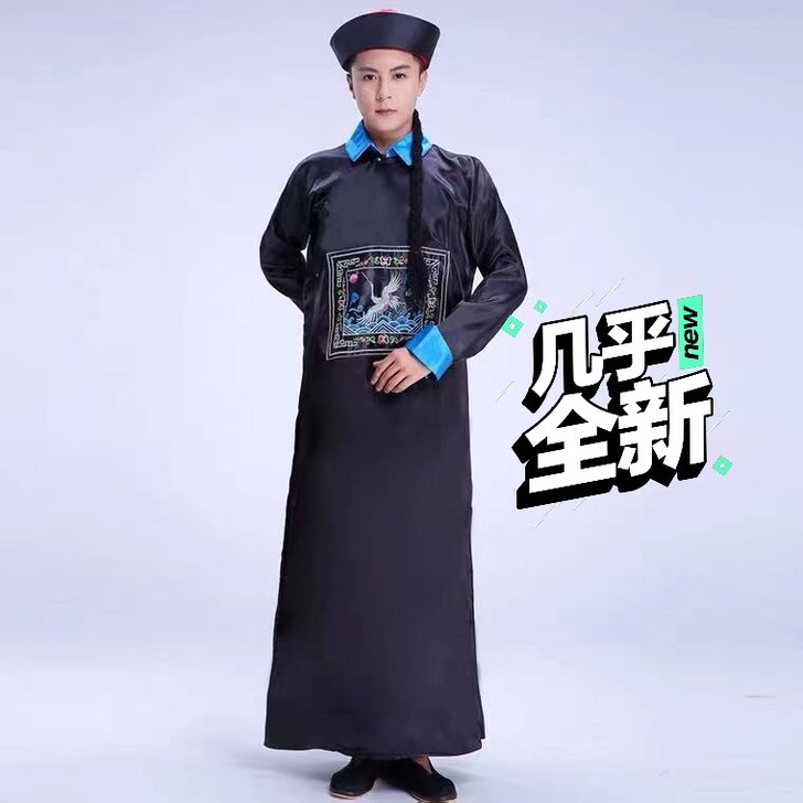 清朝僵尸服装万圣节cos成人僵尸服恐怖清朝...