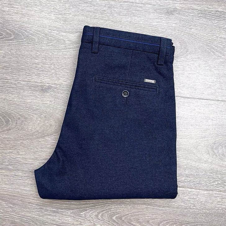 海剪标秋冬天丝棉磨毛休闲裤青年男士牛仔蓝花...