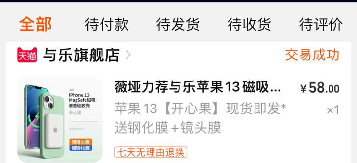 iPhone 13液态硅胶肤感手机壳全新植绒