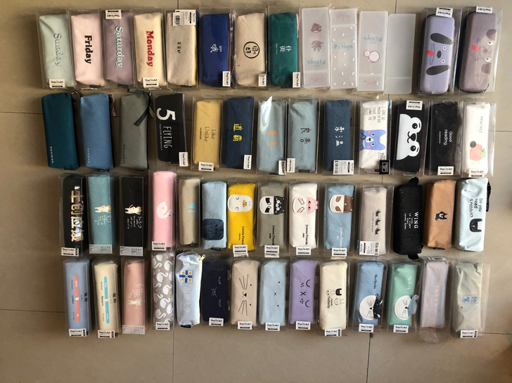 大量全新青壹坊文具袋 笔袋 笔筒 文具盒 ...