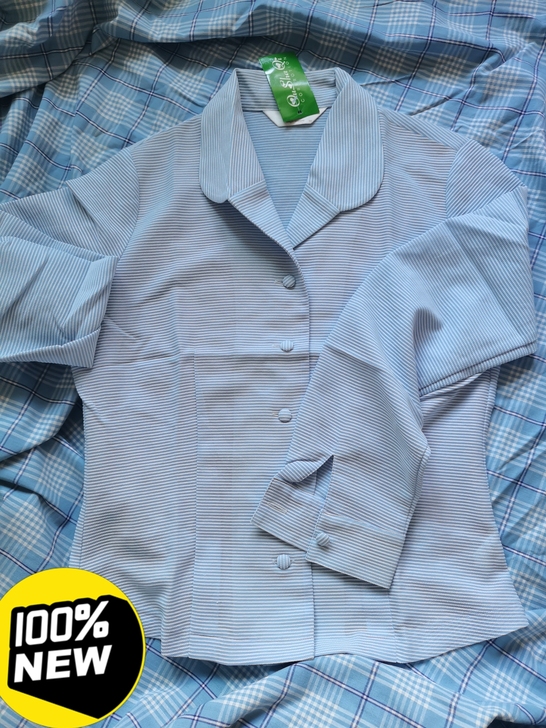 女士长袖西服领衬衫,面料清爽舒服,日系衬衫...
