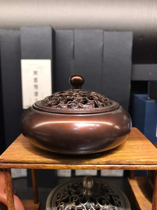 实体店铺不干了，处理一批纯铜香炉室内熏香炉...