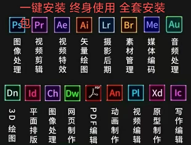 ps pr Ai Ae等软件安装包【全套软...