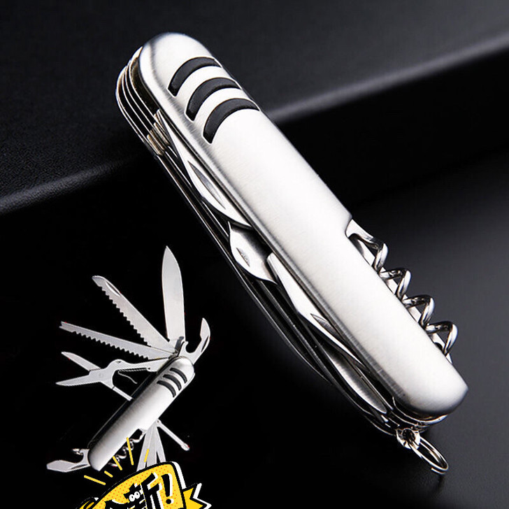 多功能折叠小刀 户外多功能折叠瑞士小刀 野...