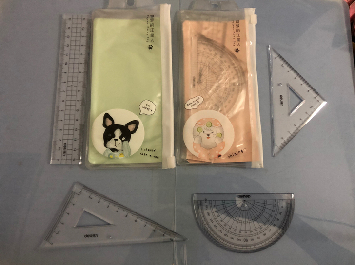 得力学生套尺4件套