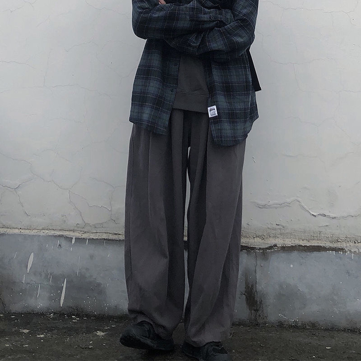 裤子女夏秋季韩版ins日系休闲裤宽松bf高...