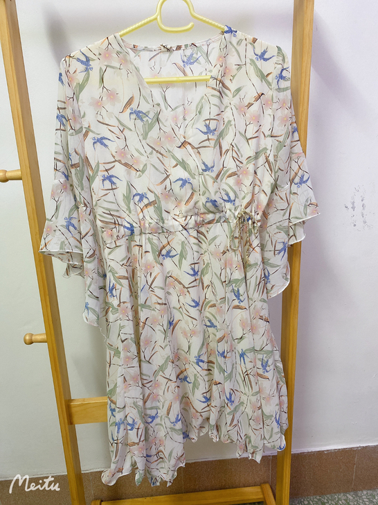 复古连衣裙文艺碎花宫廷百搭森系休闲少女夏季...