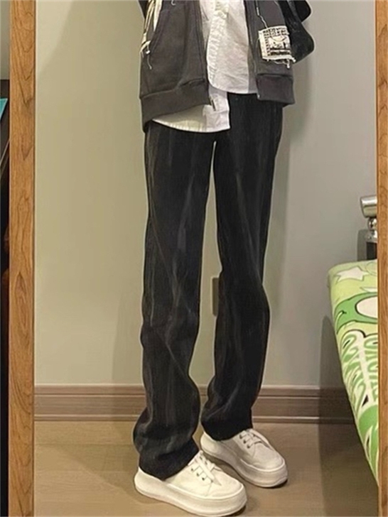 97BONES扎染水洗休闲裤阔腿暗黑高街长...