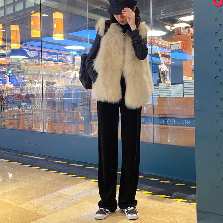 金丝绒阔腿裤 小码的 一米六以下可以穿  ...