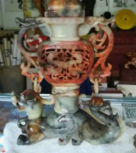 天然玉雕摆件 老玉香薰炉摆件 买就送 同行...