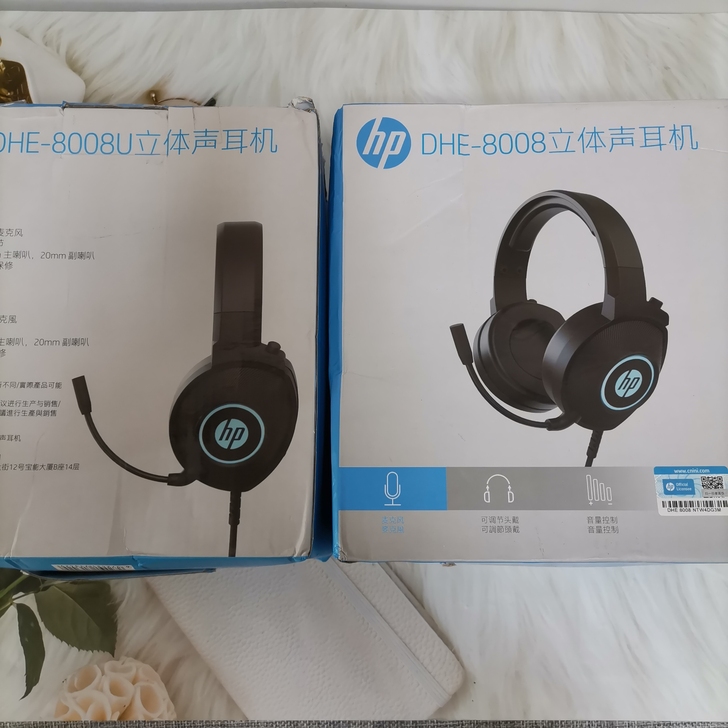 惠普Hp DHE-8008U 头戴式电竞耳...