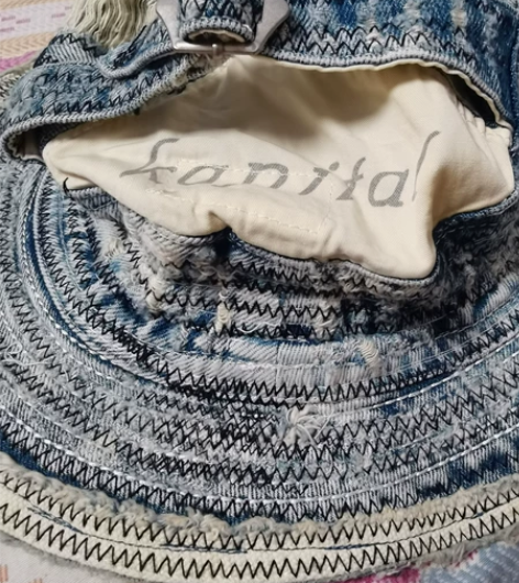 老人与海同款牛仔渔夫帽 杨幂同款复古做旧渔...