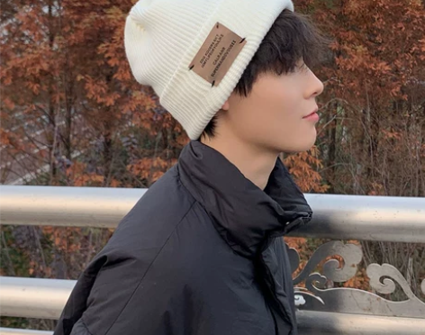 帽子男冬季保暖白色毛线帽男士针织帽男大头