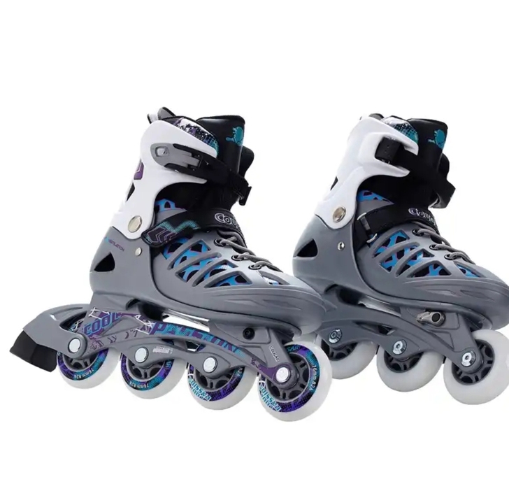 美洲狮（COUGAR）可调码溜冰鞋成人旱冰...