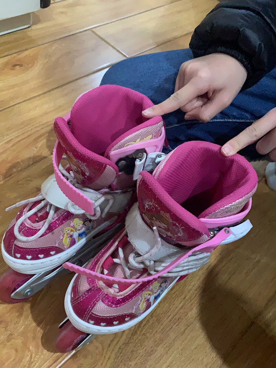 儿童轮滑鞋，27-30，可调节，迪士尼公主...