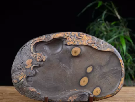 梅花坑砚台 端砚 天然石眼  初学者砚台墨海