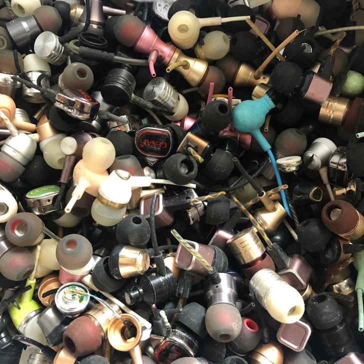 剪线耳机单元金属耳机头diy耳机单元