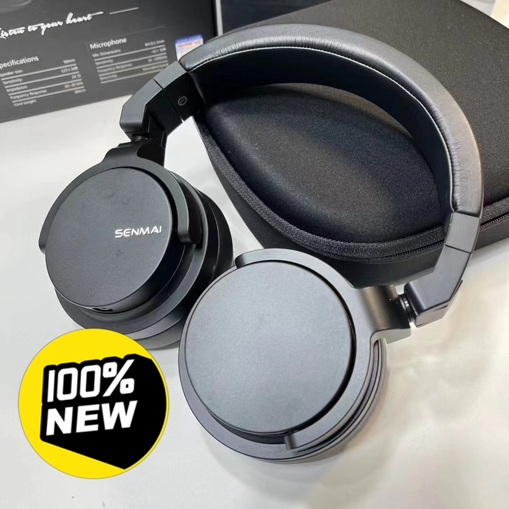 音乐耳机 黑色耳麦森麦大厂的hifi头戴有...