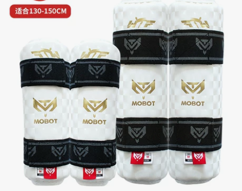 跆拳道护具儿童护腿护臂组合空手道护腿成人运...