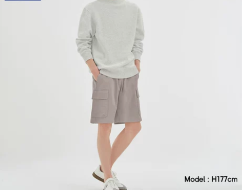 GU极优男装运动风中裤(工装)2020夏季...