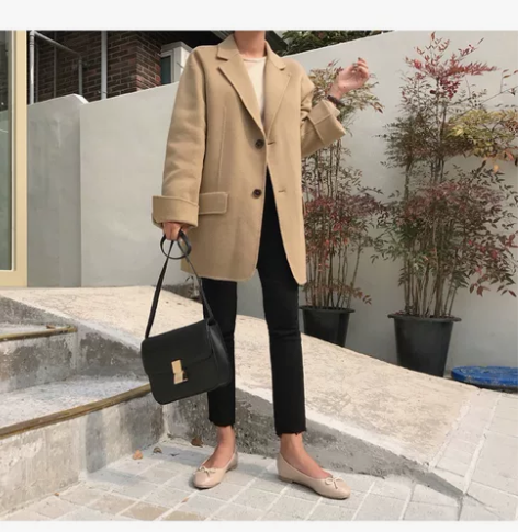牛仔裤高腰宽松百搭显瘦显高阔腿直筒裤子女九...