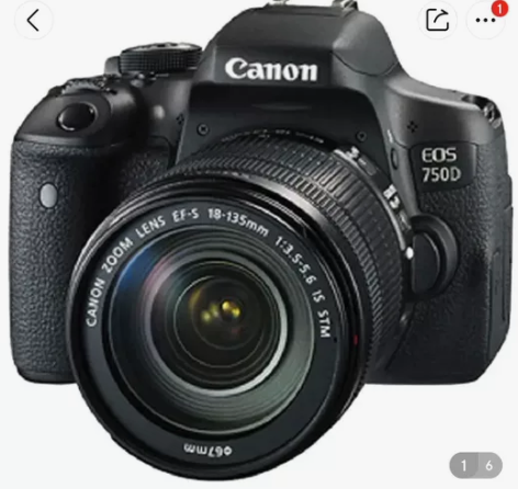 成色超级新 佳能750d单反 18-135...