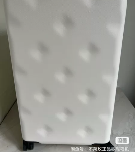 不莱玫行李箱22plus圆点纹白色拉杆箱 ...