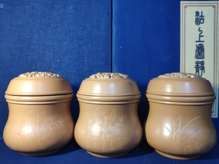 孤品～虚静斋出品手工雕刻叫罐