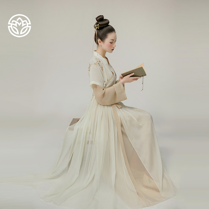 #靓朵韵花千树改良汉服女中国风原创齐腰通勤...