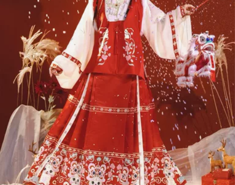 茗月萱【如意】汉服女明制比甲立领马面裙拜年...