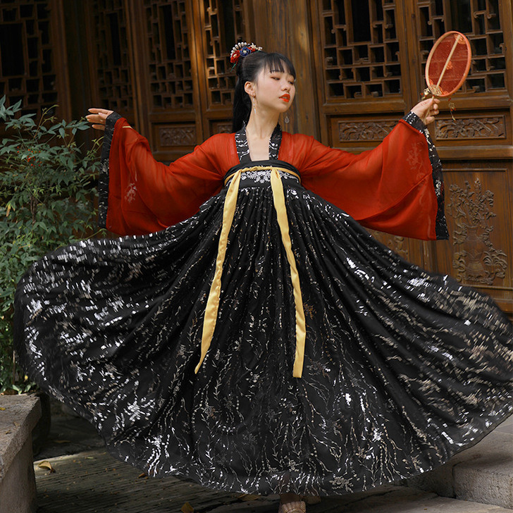 原创汉服女飘逸中国风齐胸襦裙学生超仙夏季