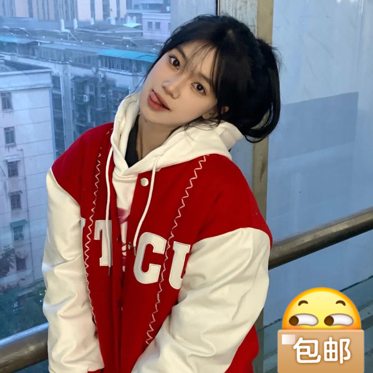 ins国潮牌秋季不规则缝线LOGO字母刺绣...