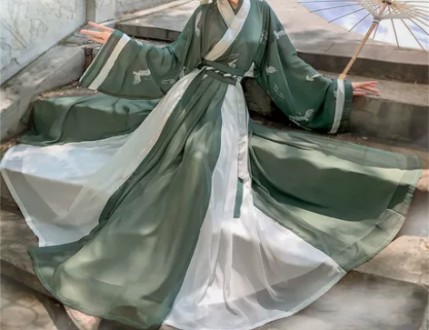 汉旭长安故里汉服女齐腰襦裙晋制交领三件套一...