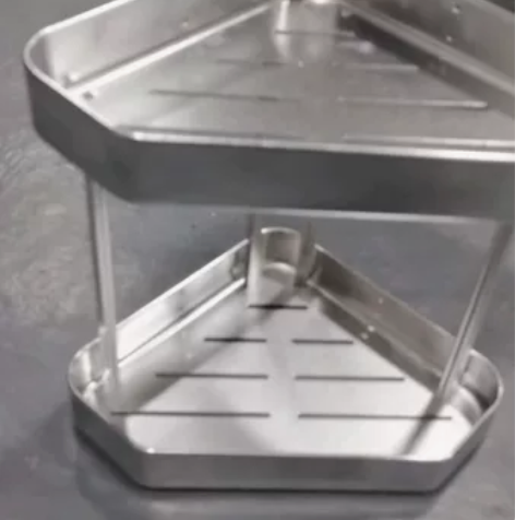 浴室卫生间太空铝三角置物架壁挂式免打孔厕所...