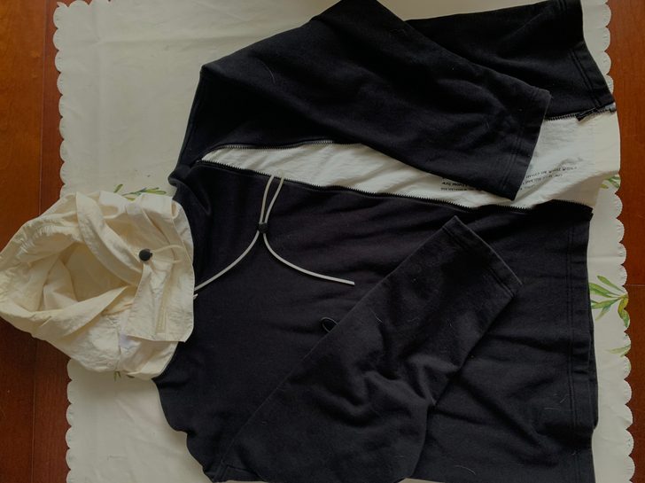 套头卫衣，有点高街风