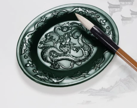 【大师作品】 和田玉《笔砚》摆件 1.亦作...