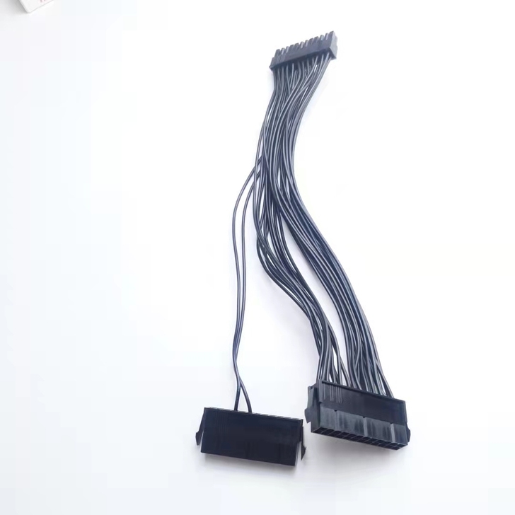 电脑主机电源线24P同步启动线双电源线，不...