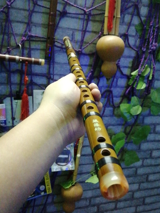 竹笛  苦竹笛子二节，单插CDEFG五个调...