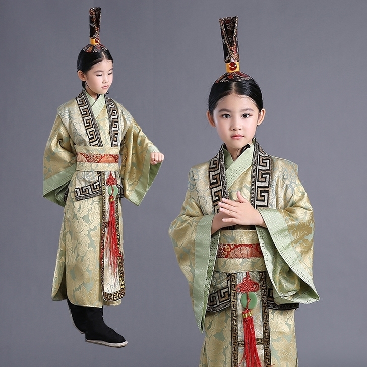 六一儿童古装汉服大臣将军官员服装战国秦汉朝...