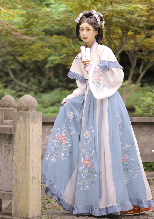 玉术正品汉服女妙菡原创晋制齐腰交领襦裙夏季...