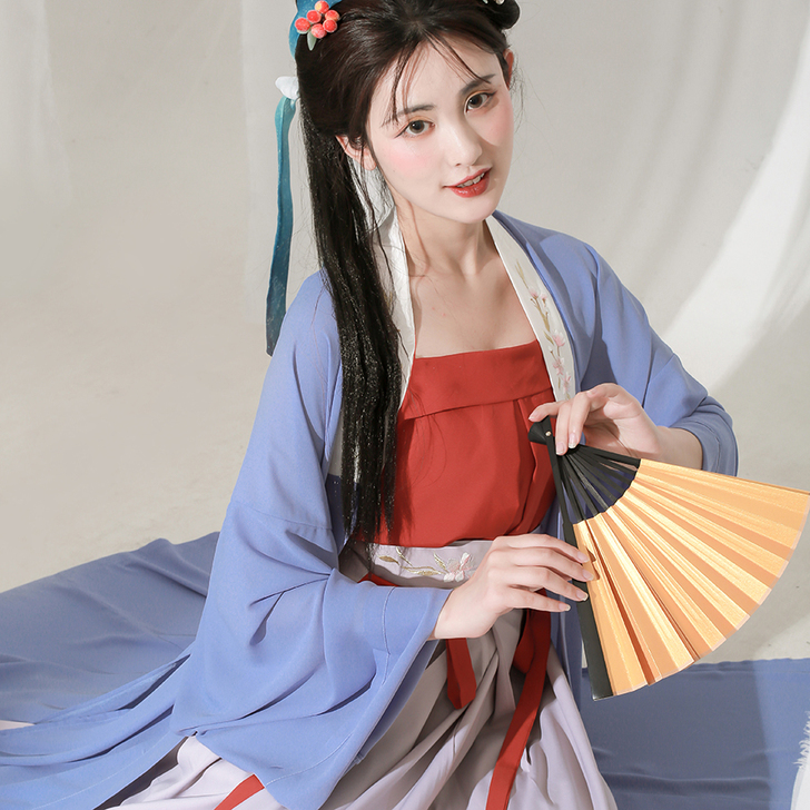 东月棠清风笺多色款宋制汉服三件套夏季中国风...