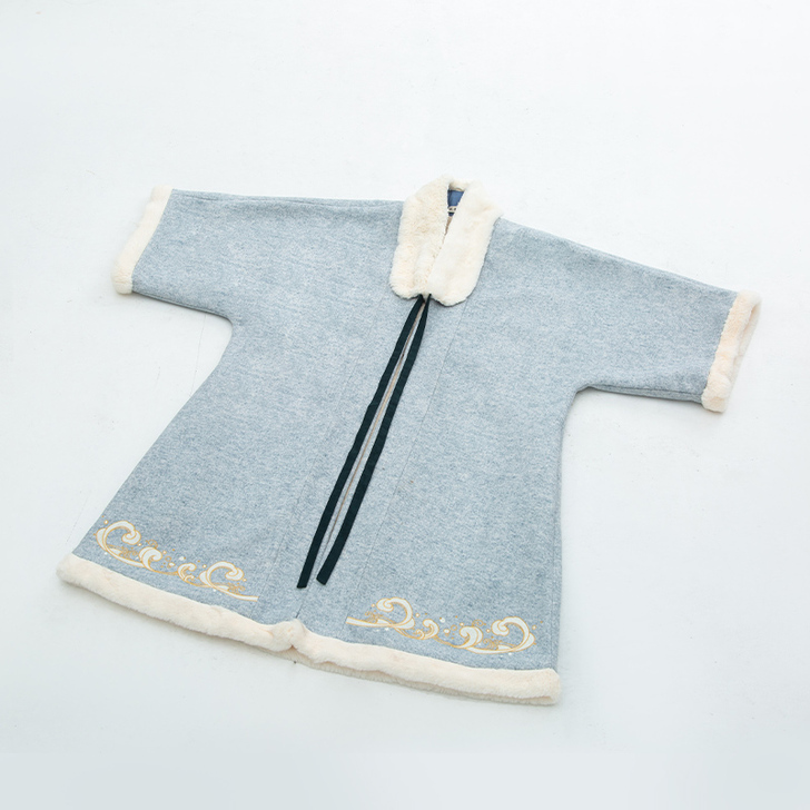 【包邮】【年年有鱼】花朝记汉服 加绒毛呢刺...