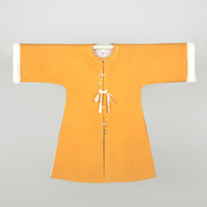 【奈奈】花朝记汉服明制加绒对襟袄宋制中长3...