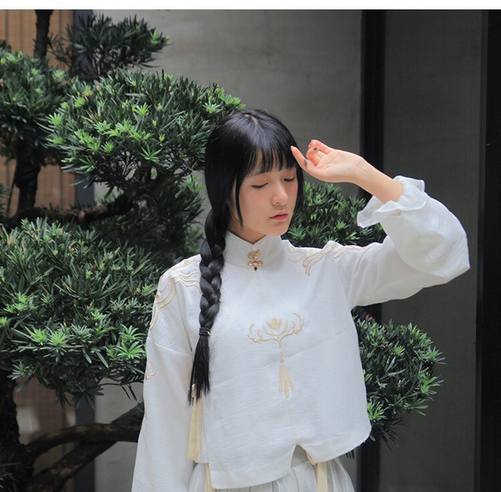 出徐娇织羽集原创日常汉元素服饰新款女装