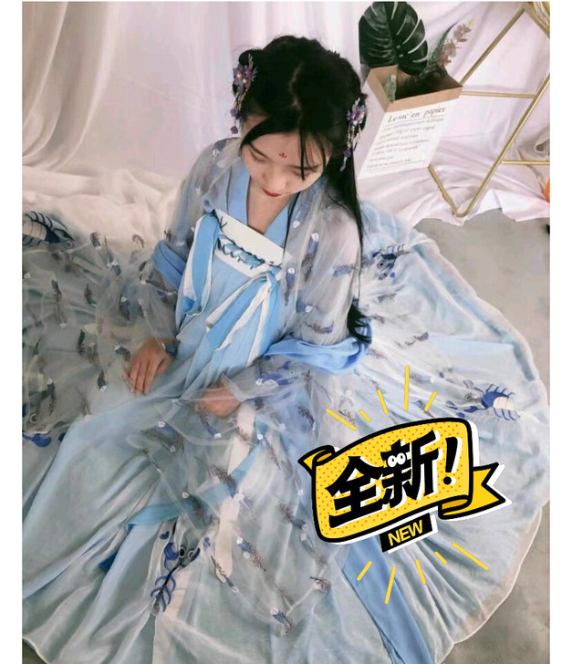 【出】小燕子家王俊凯应援汉服蓝恋 没有大袖...