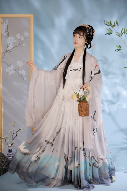 汉氧相思原创汉服女中国风古装全套齐腰襦裙情...