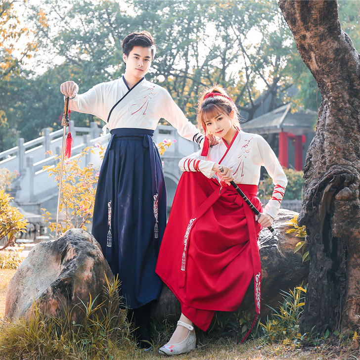 汉服女秋冬季中国风仙气学生飘逸汉元素古风女...