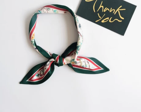 复古ins小领巾春秋小方巾女韩国百搭文艺装...